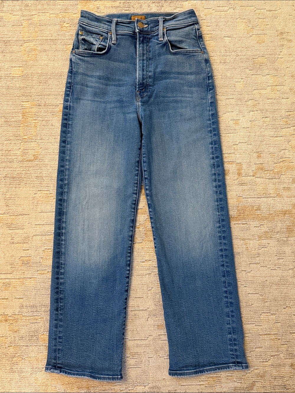 Mother The Rambler zip flood Blue Jeans size 27